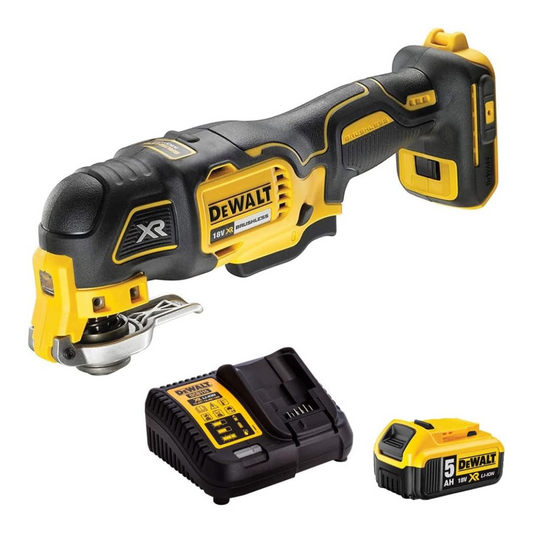 Dewalt DCS356N 18V Brushless Oscillating Multitool with 1 x 5.0Ah Battery & Charger