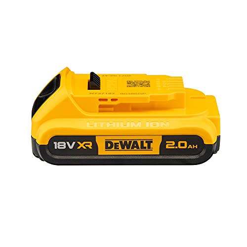 Dewalt DCB183 2 Ah Li-Ion Battery Pack, 18 V, Black/Yellow