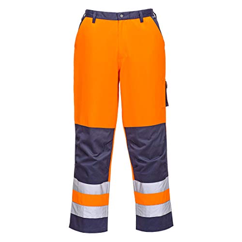 Portwest Lyon Hi-Vis Trousers, Trouser Length: Tall , Color: