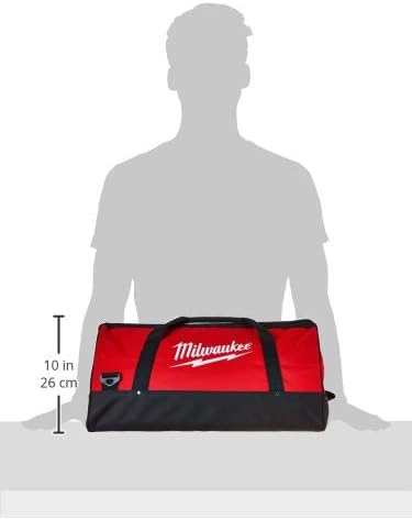 Milwaukee Heavy Duty 23 x 12 x 12 Inch Canvas Tool Bag w/Shoulder Strap and 6 Interior Pockets