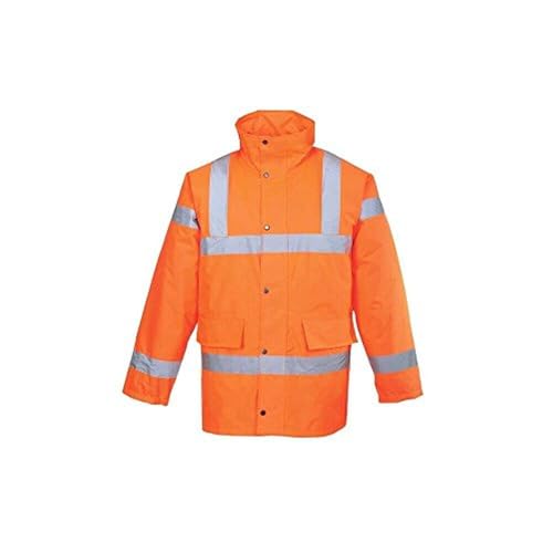 Portwest Hi-Vis Traffic Jacket, Size: XXL, Colour: Orange, RT30ORRXXL