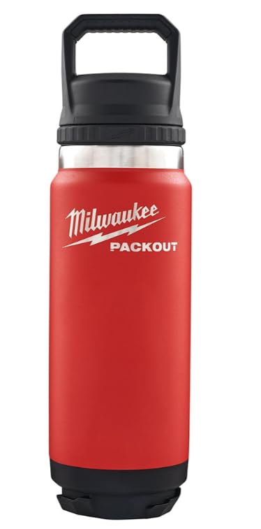 Milwaukee 4932493991 Packout 532ml Chug Lid Bottle Red