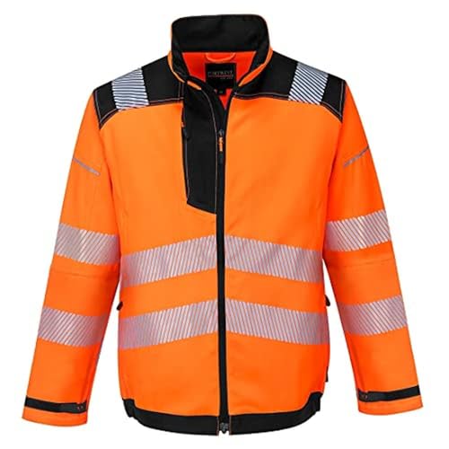 Portwest PW3 Hi-Vis Work Jacket, Size: XL, Colour: Orange/Navy, T500ONRXL