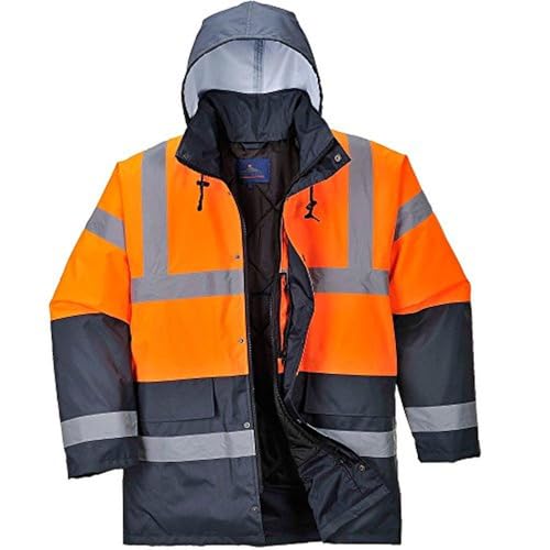 Portwest Hi-Vis Traffic Jacket, Size: XXL, Colour: Orange, RT30ORRXXL