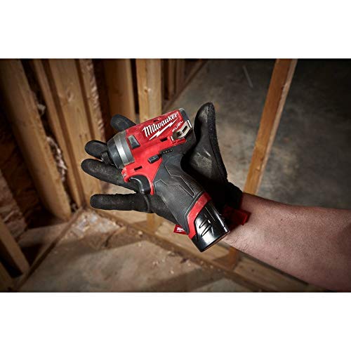 Milwaukee M12FID Fuel Sub Compact 1/4 inch Impact Driver 12V Bare Unit, 12 V, Red