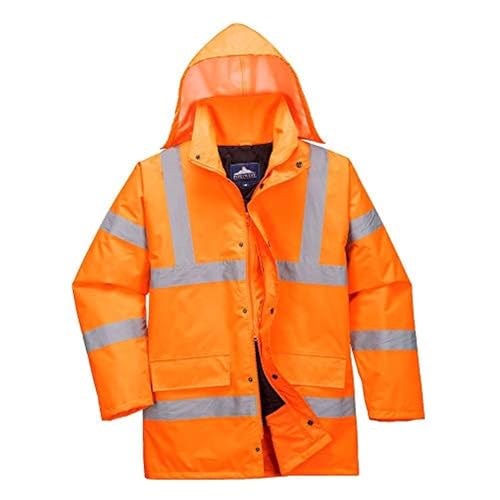 Portwest Hi-Vis Traffic Jacket, Size: XXL, Colour: Orange, RT30ORRXXL