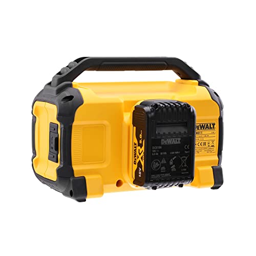 Dewalt DCR011-xj Bluetooth® Speaker 10.8-54V Li-ion Bare Unit, Yellow