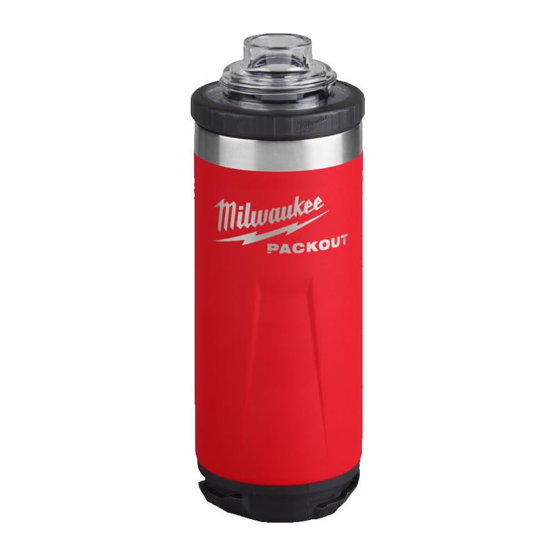 Milwaukee 4932493991 Packout 532ml Chug Lid Bottle Red