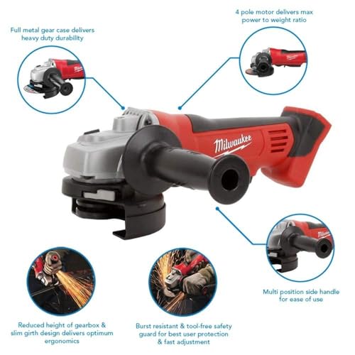 Milwaukee HD18AG0 M18 Angle Grinder, Bare Unit