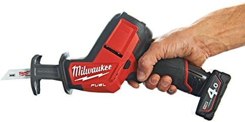 Milwaukee C12HZ-0 M12 Naked Compact Hackzall without Batteries/ Charger,Red