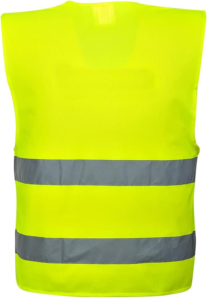 Portwest Hi-Vis Two Band Vest, Size: S/M, Colour: Yellow, C474YERS/M