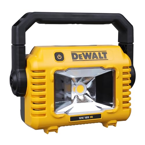 DEWALT DCL077 Battery-Powered Construction Light 2000 Lumen Building Site Light Bulb 3 Level Light Strength Setting