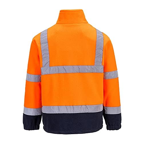 Portwest Hi-Vis Two Tone Fleece, Size: L, Colour: Orange/Navy, F301ONRL