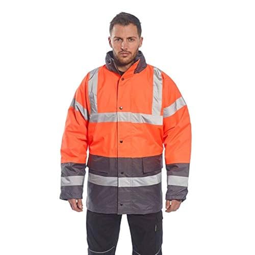 Portwest Hi-Vis Traffic Jacket, Size: XXL, Colour: Orange, RT30ORRXXL