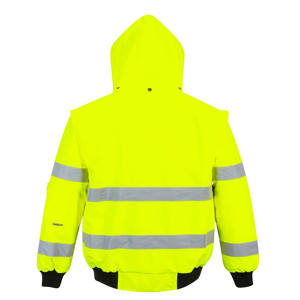 Portwest Hi-Vis 3-in-1 Bomber Jacket, Size: S, Colour: Orange, C467ORRS