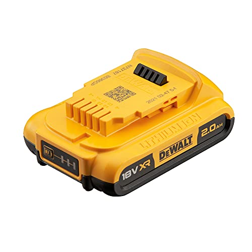 Dewalt DCB183 2 Ah Li-Ion Battery Pack, 18 V, Black/Yellow