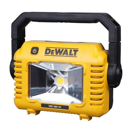 DEWALT DCL077 Battery-Powered Construction Light 2000 Lumen Building Site Light Bulb 3 Level Light Strength Setting