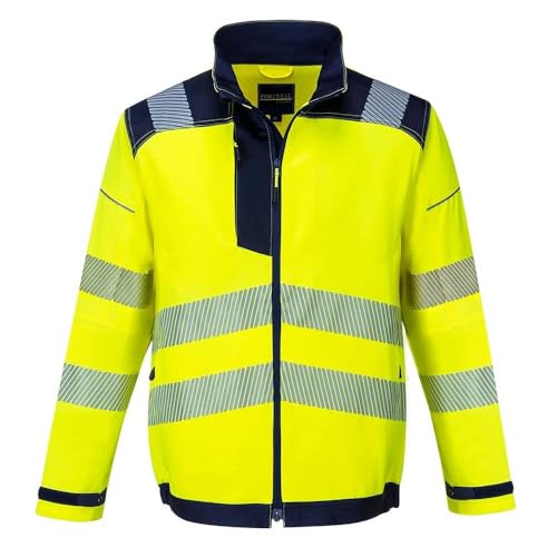 Portwest PW3 Hi-Vis Work Jacket, Size: XL, Colour: Orange/Navy, T500ONRXL