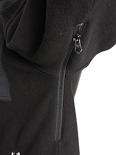 JCB - Trade Heavyweight 1/4 Zip Fleece, Medium - Made with 100% Polyester Polar Fleece - Men's Jumpers Branding Details - Cordura Fabric Elbow Patches - Mens Clothes - 320gsm - Black