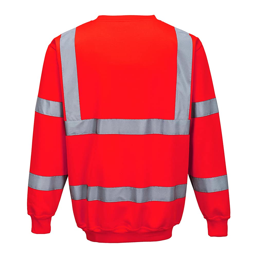 Portwest B303 Comfort Elasticated Hi-Vis Sweatshirt Orange, Medium