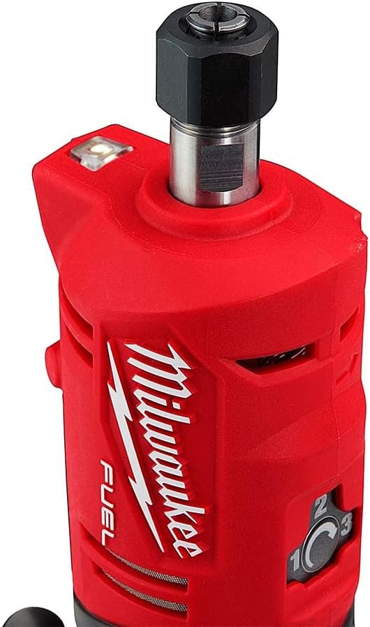 Milwaukee M12FDGS-422B 12v Fuel Straight Die Grinder Set, Red