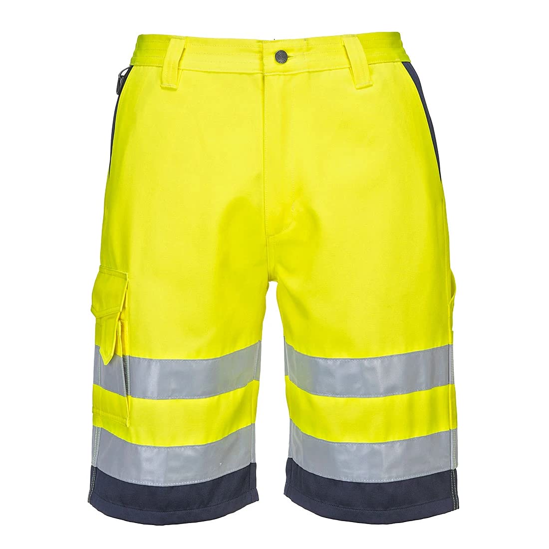 Portwest Hi-Vis Poly-cotton Shorts, Size: L, Colour: Orange/Navy, E043ONRL