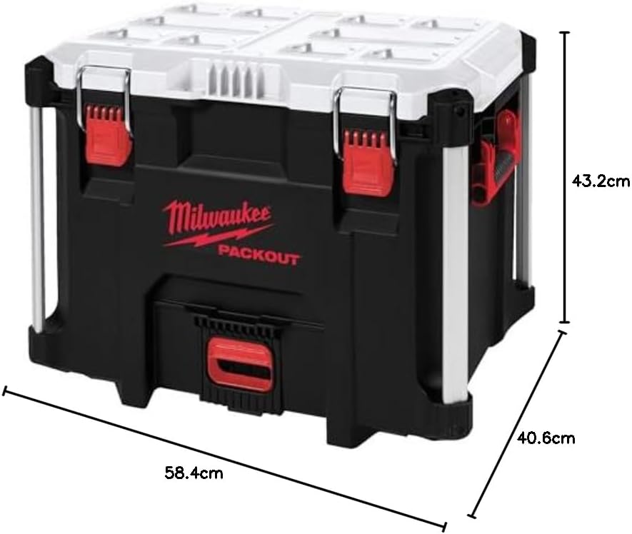 Milwaukee Packout Cool Box XL 38 L Volume 432 x 584 x 406 mm, Black