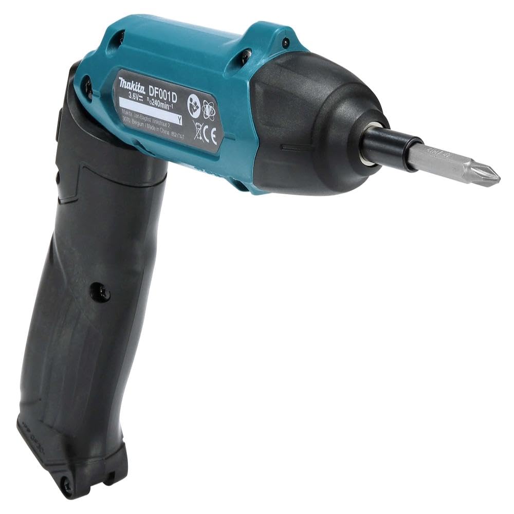 Makita DF001DW 3.6V Li-ion Screwdriver Supplied with an 81 Piece Bit Set in a Carry Case