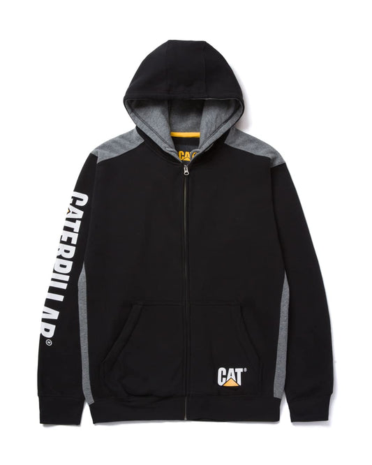 Caterpillar Men's Logo Panel Hooded Sweatshirt (Regular and Big Sizes)