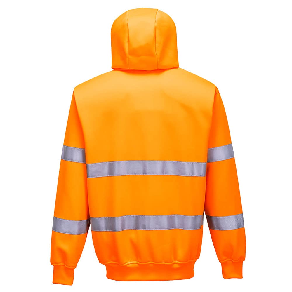 Portwest Hi-Vis Zip Front Hoodie, Size: L, Colour: Yellow, B305YERL