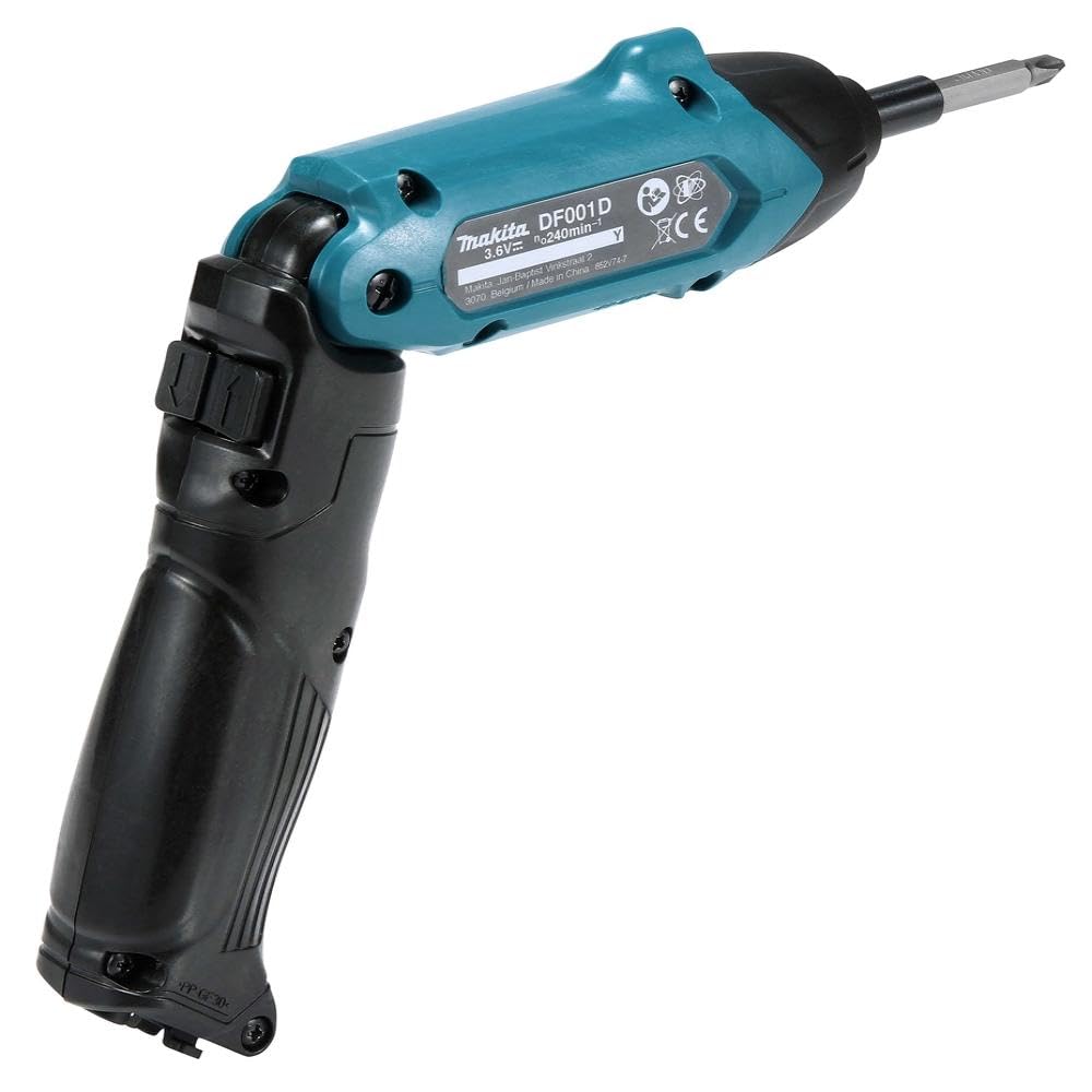 Makita DF001DW 3.6V Li-ion Screwdriver Supplied with an 81 Piece Bit Set in a Carry Case