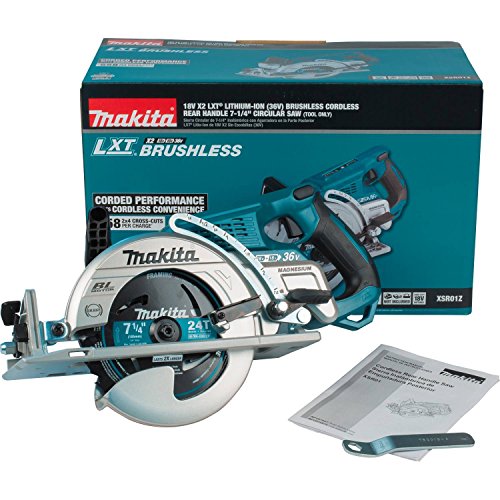 Makita XSR01Z 18V X2 LXT Lithium-Ion 36V Brushless Cordless Rear Handle 7-1/4" Circular Saw, Tool Only