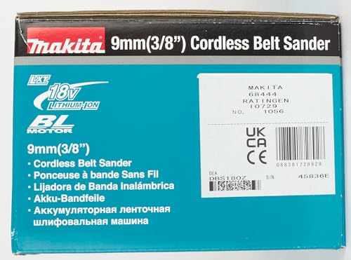 Makita DBS180Z 18V Li-ion LXT Brushless Belt Sander - Batteries and Charger Not Included