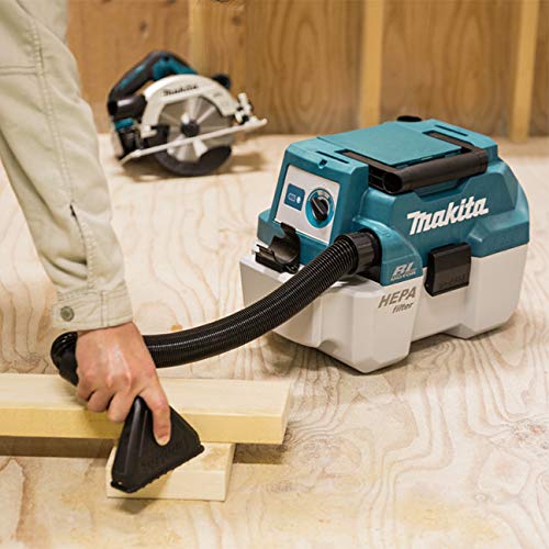 Makita DVC750LZ 18V LXT Brushless Vacuum Cleaner Dry/Wet (Tool Only) & DML801 LXT 18 V 14.4v Li-ion Florescent 12 LED Light Torch