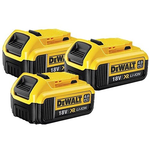 DEWALT DCB182 18V Li-ion 4ah XR Slide Battery Pack of 3