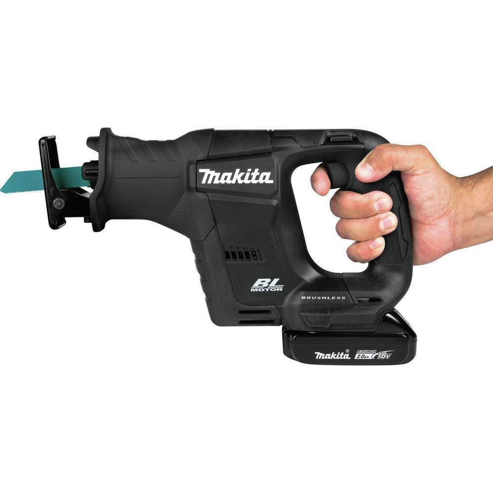 Makita XRJ07ZB 18V LXT Lithium-Ion Sub-Compact Brushless Cordless Recipro Saw, Tool Only