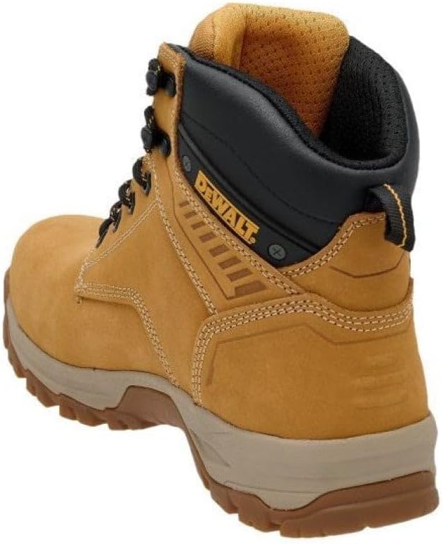 DeWalt Cranson Mens Nubuck Steel Toe Cap Work Safety Ankle Boots (Honey, UK 8)