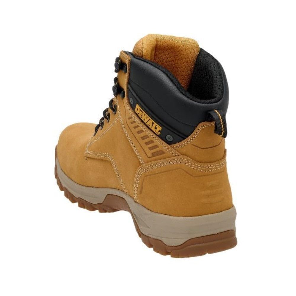 DeWalt Cranson Mens Nubuck Steel Toe Cap Work Safety Ankle Boots (Honey, UK 9)