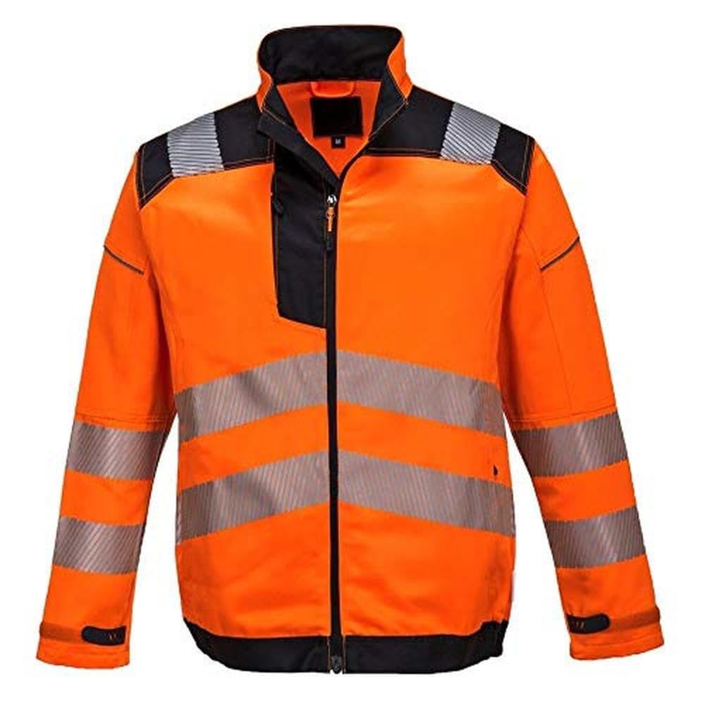 Portwest PW3 Hi-Vis Work Jacket, Size: XL, Colour: Orange/Navy, T500ONRXL