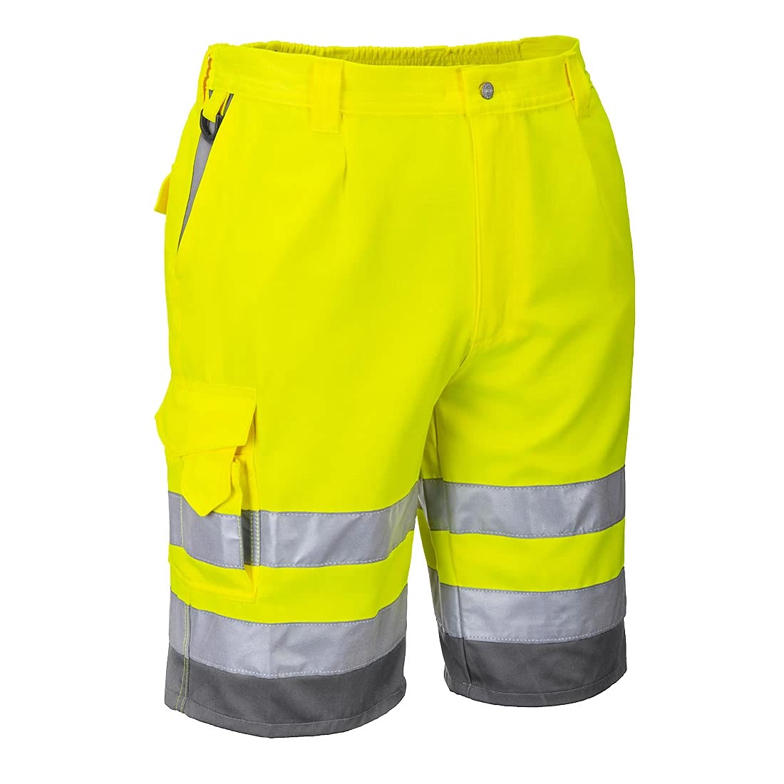 Portwest Hi-Vis Poly-cotton Shorts, Size: L, Colour: Orange/Navy, E043ONRL