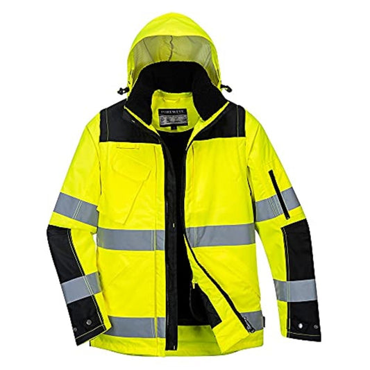 Portwest Pro Hi-Vis 3-in-1 Jacket, Size: XL, Colour: Yellow/Black, C469YBRXL