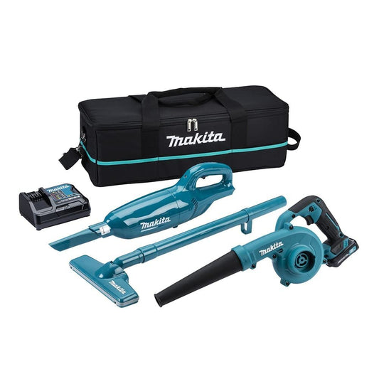 Makita CLX247SAX1 12V Max Li-ion CXT 2 Piece Combo Kit Complete with 1 x 2.0 Ah Battery and Charger Supplied in a Tool Bag