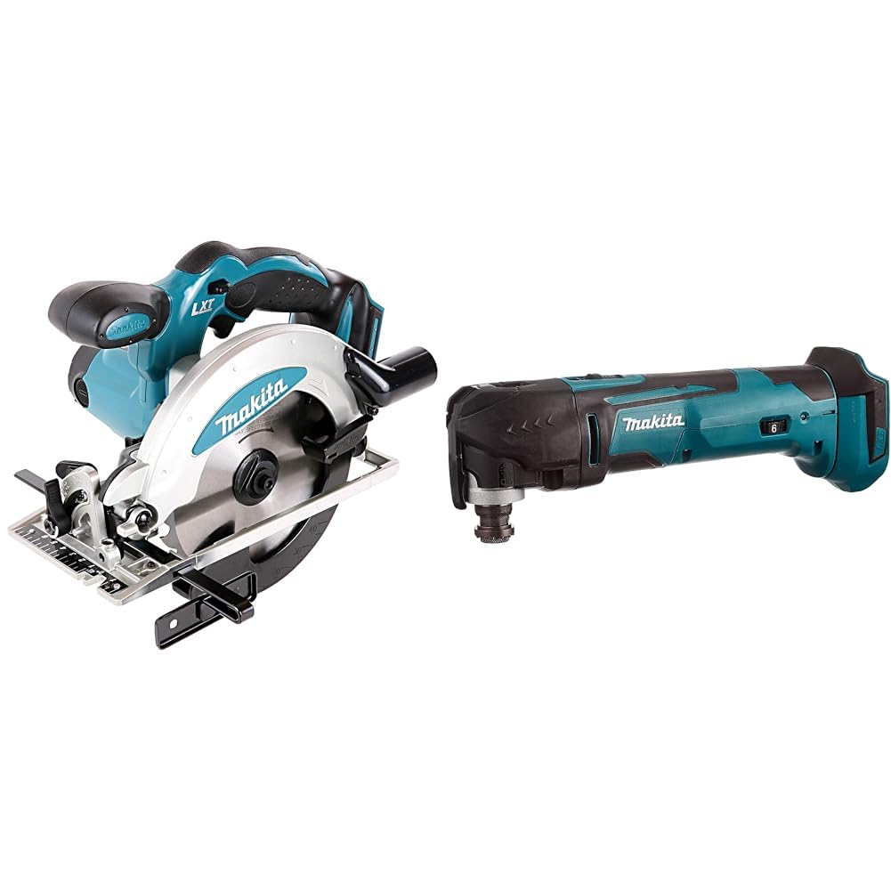 Makita DSS610Z 18V Li-Ion LXT 165mm Circular Saw - Batteries and Charger Not Included & DTM51Z Multi-Tool, 18 V,Blue