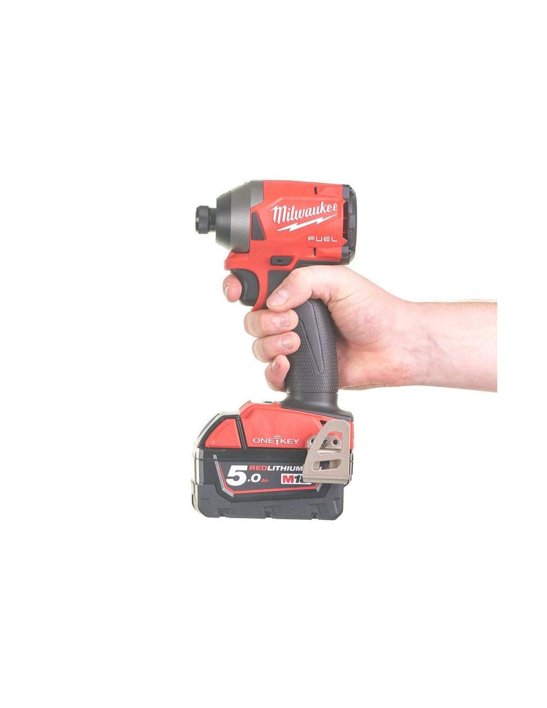 Milwaukee M18 ONEID2-502X Avv. Compact Pulse 18 Volt 1/4 Inch 5.0 Ah Fuel One Key Technology Case HeavyDuty, 18 V