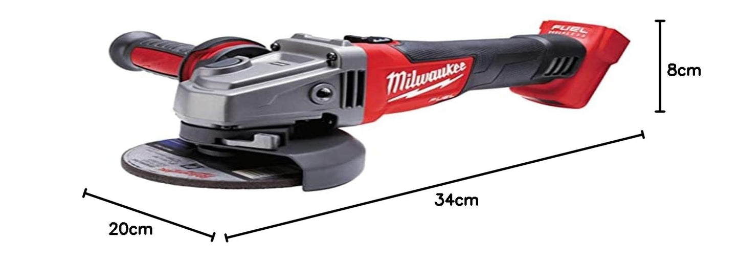 Milwaukee Battery Angle Grinder with CAG 125 M18 0-Version without Battery / Charger