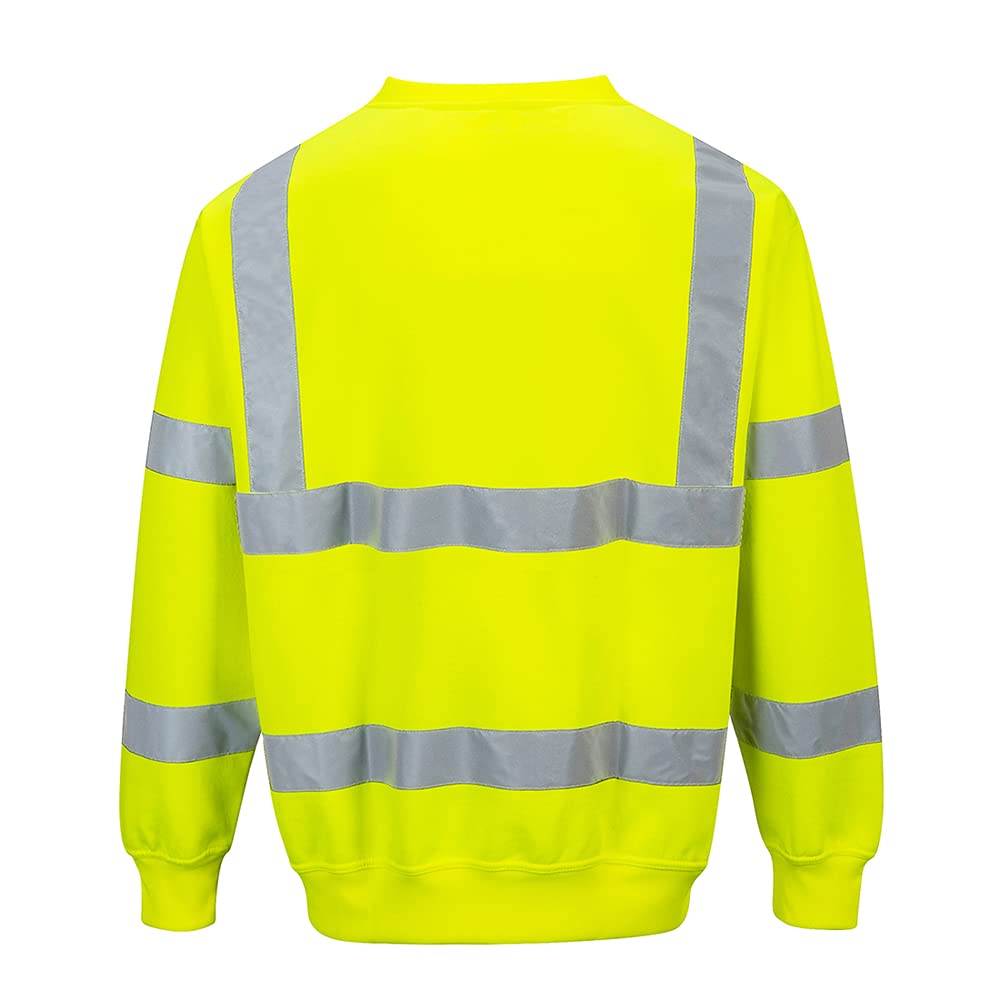 Portwest B303 Comfort Elasticated Hi-Vis Sweatshirt Orange, Medium