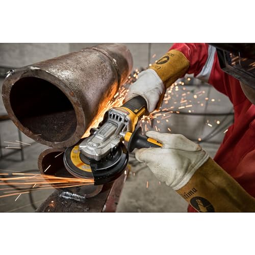 DEWALT DCG405FN-XJ Flathead Angle Grinder, 18 V, Yellow/Black, 125 mm