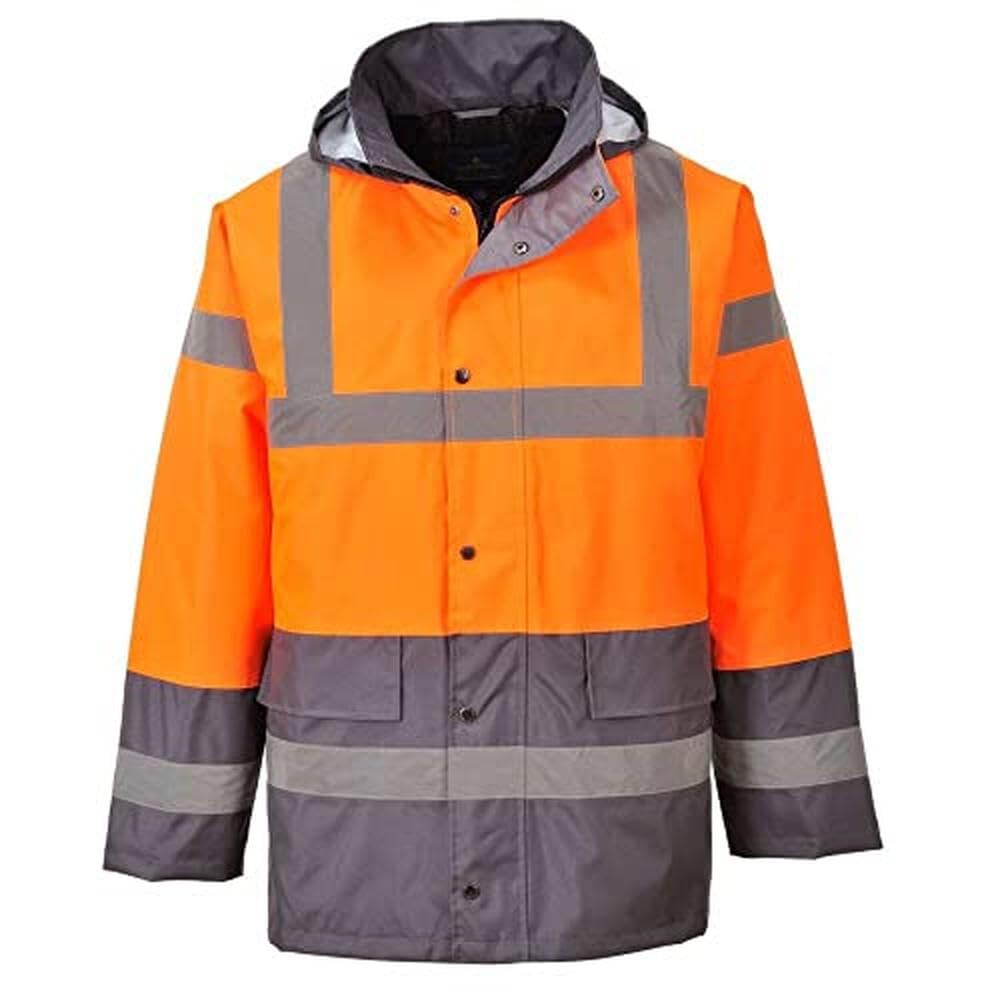 Portwest Hi-Vis Traffic Jacket, Size: XXL, Colour: Orange, RT30ORRXXL