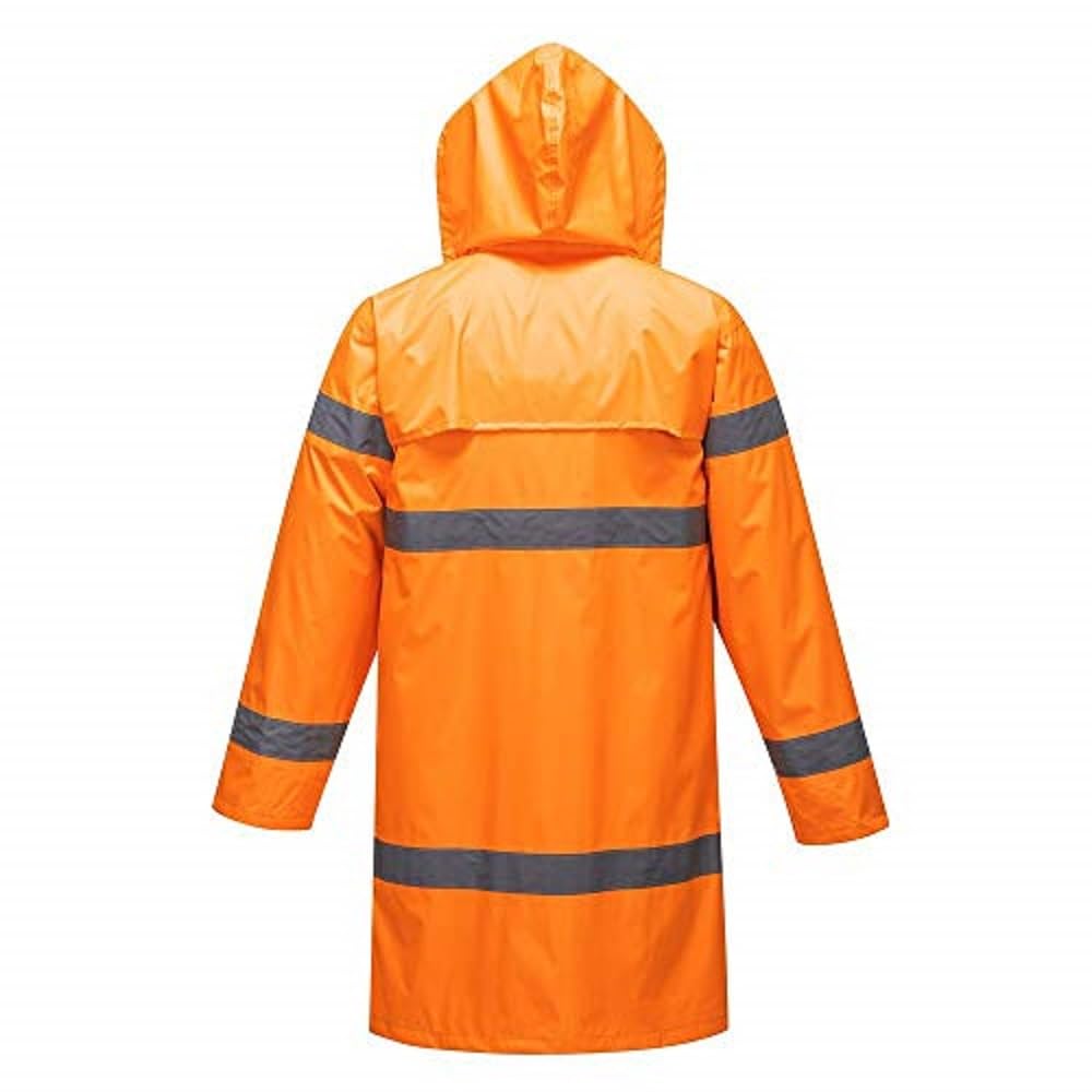 Portwest Hi-Vis Coat 100cm, Size: XXXL, Colour: Orange, H442ORRXXXL