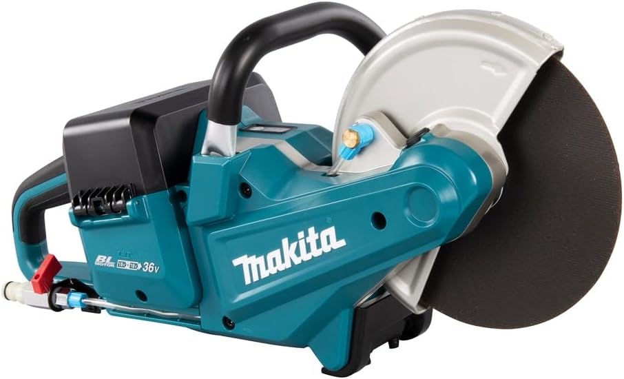 Makita DCE090ZX1 Twin 18V (36V) Li-ion LXT Brushless 230mm Disc Cutter - Batteries and Charger Not Included, Blue/Black